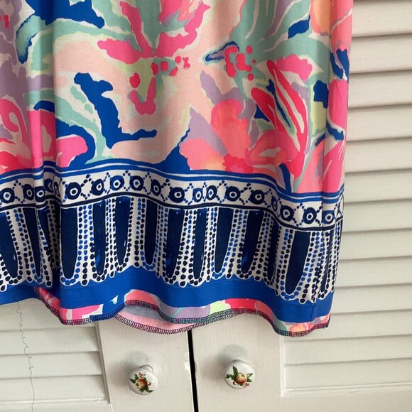 Lilly Pulitzer Gabrielle Caftan Dress Size M Multi Playa Hermosa Print Floral Sl - Picture 10 of 15